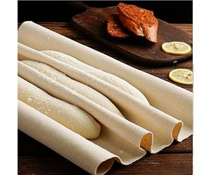 BUZIFU Large Bakers Cloth Professional Proofing Cloth Bakers Couche for Baguette Bread Loaf Dough Made of 100% Pure Cotton Bread Cloche (35.4 X 23.6 Inches)