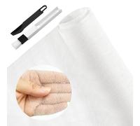 BUZIFU Window Screen Mesh 90x220cm Fly Screen Fiberglass Window Screen Mesh Insect Mesh Window Mosquito Window Net Cat-Proof Window Net with A Cleaning Brush for Windows and Doors(White)