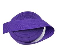 BUZIKA Nylon Tubular Webbing Tape 20mm 25mm 30mm 38mm Wide 10yards Polyeste Strap Nylon Webbing Belts Knapsack Strapping Bags Crafts (Color : Purple, Size : 38mm)