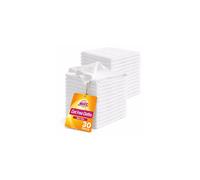 Buzz 30pk Lint Free Cloth, 30cm x 30cm White Microfibre Reusable Cleaning Cloths for Oiling Wood, Polishing Glass, Wiping Screens