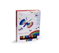 Buzz Arts Rainbow Painter Kit, 6 Color Paint Rolls DIY Kids Art Set 3+