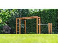 Buzz Gardens PULL UP GYMNASTICS Powder Coated Metal Monkey Bars Dip bar Ladder Rungs Chin up Climbing (Lime Green 900mm)