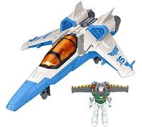 Buzz Lightyear Disney and Pixar Lightyear Toys, XL-15 Spaceship Vehicle with Buzz Lightyear Action Figure and Projectiles, Blast and Battle Pack , HJJ84