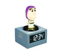 Buzz Lightyear Icon Alarm Clock, Digital Clock With Night Light And Tap Snooze, Toy Story Bedroom Decor Gift, Paladone