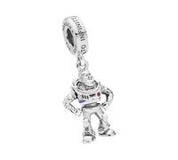 Buzz Lightyear Silver Dangle With Red Cubic Zirconia And Purple Enamel - female - Pandora - Jewellery - Gray - ONE SIZE - Accessories ONE SIZE