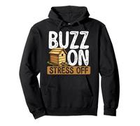 Buzz On Stress Off - Relaxing Beekeeper Nature Pullover Hoodie