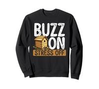 Buzz On Stress Off - Relaxing Beekeeper Nature Sweatshirt