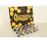BUZZ PAINTS Battle Ready Set, 30 Genuine Citadel Base & Shade Paints for Warhammer Miniatures, Water-Based Acrylic Model Paint Gift Box for Painters