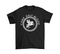 buzz shirts Camp Half Blood, Mens or Womens Greek TV Show Inspired Regular Fit T-Shirt, Made from Organic Cotton Black
