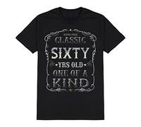 buzz shirts Classic Sixty Yrs Old Womens 60th Birthday T-Shirt, 60 Years One of A Kind Made from Organic Cotton