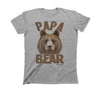 buzz shirts Gift for Fathers, Papa Bear, Mens T-Shirt Grey