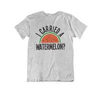 buzz shirts I Carried A Watermelon?, Women's Oversized Classic Retro Movie Organic Cotton Slogan T-Shirt Grey