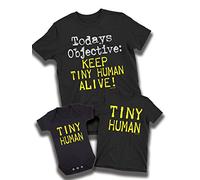 buzz shirts Keep Tiny Human Alive, Family Matching Outift T-Shirt Set, Made from Organic Cotton
