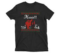 buzz shirts Kevin! Home Alone, Adults or Kids Novelty Movie Christmas T-Shirt, Made from Organic Cotton Black