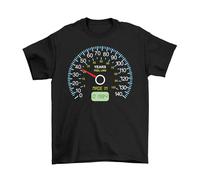 buzz shirts Mens 40th Birthday T-Shirt, Speedometer 40, Born in 1984, Made from Black