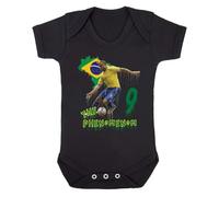 buzz shirts Ronaldo Brazil Baby Grow, World Cup Football Legend