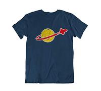 buzz shirts Sheldon Cooper Inspired Space Rocket, Mens Organic Cotton Novelty Nerd T-Shirt Navy