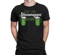 buzz shirts Shenanigans St Patricks Day - Mens Organic Cotton Irish Themed T-Shirt Black
