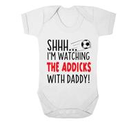 buzz shirts SHHH Im Watching The Addicks With Daddy Baby Grow