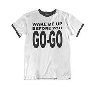 buzz shirts Wake Me Up Before You Go-Go, Women's Retro Music Themed T-Shirt