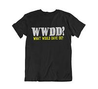 buzz shirts What A Difference a Dave Makes, Mens Funny Slogan T-Shirt Black