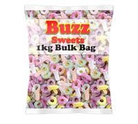 Buzz Sweet's Fizzy Dummies - Gelatine Free- 1kg Bulk Bag