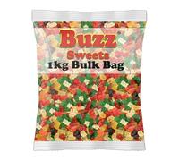 Buzz Sweet's Gummy Bears - Dairy Free Sweets | 1kg Bulk Bag