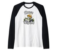 Buzz Worthy Green Roof Urban Bee Design Raglan Baseball Tee