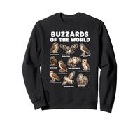 Buzzards Of The World Raptor Species Bird Watching Chart Sweatshirt