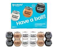 BuzzBallz Cocktails - Mixed Pack (13.5% ABV) | Pre-Mixed Cocktail Balls (Mixed Case of 12 x 200ml) | Ready To Drink Cocktails - Contains 4 x Choc tease, 4 x Espresso Martini and 4 x Lotta Colada