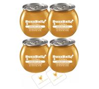BuzzBallz Hazelnut Latte Cocktail | 4 x 187 ml | 15% ABV | with 2 CS Mats