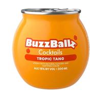 Buzzballz Tropic Tang, Ready-to-Drink Cocktails, 6x200ml | 15% ABV