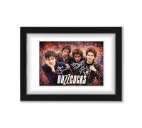 Buzzcocks Art Styled Signed Poster Print - Limited Edition Autograph, Collectible Memorabilia Wall Art Gift for Music Lovers Merchandise (A3 Framed with Mount)
