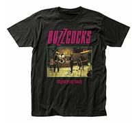 Buzzcocks Singles Going Steady T Shirt Mens Licensed Rock N Roll Band Tee Black Black M