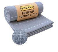 BUZZCRAFT Premium Large Primary Tufting Cloth for Rug, Punch Needle Fabric, Monks Cloth, Gray, 6.6x6.6 feet