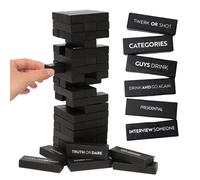 Buzzed Blocks Adult Drinking Game - 54 Blocks with Hilarious Commands and Games on 40 of Them | Perfect Pregame Entertaining Party Starter Game | Nove