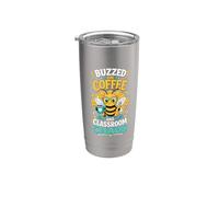 Buzzed Coffee Classroom Chaos Bee Stainless Steel Insulated Tumbler
