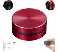 Buzzgo Echo Speaker, Bluetooth Mini Speaker Bone Conduction Portable WirelessSpeaker, Turn Any Surface into aSpeaker, Music Player with Suction Cup for Bath, Home, Outdoor, Travel (red)