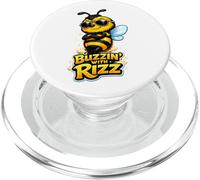 Buzzin’ With Rizz Cool Bee Pollinator Boy Design PopSockets PopGrip for MagSafe
