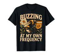 Buzzing At My Own Frequency Bee Nature Value Graphic T-Shirt