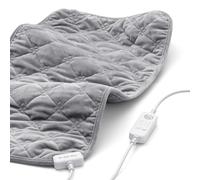 Buzzkick Graphene Heating Pad 3-Second Fast Heat Relief for Neck, Back Pain Muscle Cramps & Stiffness USB-Powered 3 Temperature Settings Auto Shut-Off Ideal Gift for Home & Travel Use 12"x24" Grey