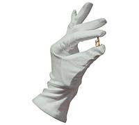 BUZZUFY Heli presentation gloves, microfiber, silver-gray, size L, 1 pair for watches