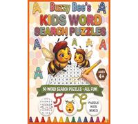 Buzzy Bee's Kids Word Search Puzzles: Fun Word Search Puzzles for Kids Age 4+: 30 Themed Activities for Travel