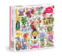 Galison Buzzy Bouquets - 500 Piece Jigsaw Puzzle Featuring Beautiful Artwork Of Quirky Flower Vases And Buzzy Insects