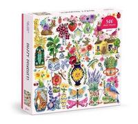 Galison 500-Piece Jigsaw Puzzle Buzzy Bouquets - Quirky Flower Vases & Buzzy Insects