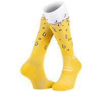 BV Sport - Compression socks - Chaussettes Trail Compression Bière Blonde for Men - Size S+ - Yellow Yellow S+