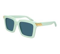 BV1005S 011 Woman Sunglasses Acetate Green Green Squared