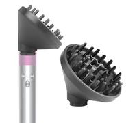 BVACUMHEAD Upgraded Diffuser Attachment for Dyson Airwrap Styler - Converts to Hair Dryer Diffuser Nozzle, 973365-01, Grey