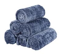 BVAGSS 6 Pack Small Dog Blanket, Super Soft Warm Pet Cover Blankets, Puppy Fleece Flannel Blanket for Small Medium Dogs Cats XH075 (60 x 40 cm, Blue Wheat Ears)