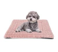 BVAGSS Dog Bed Washable Crate Mattress,Anti-Slip Crate Pad, Memory Foam Dog Beds, Soft Warm Pet Cushion for Small Medium Dogs, Calming Fluffy Sleeping Kennel Bed Pad XH082 (60x45cm,Pink)